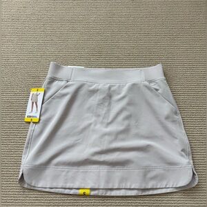 Khaki Athletic Skort with Pockets